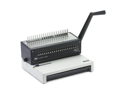 Viazací stroj, pre plastovú väzbu, manuálny, 450 listov, GBC "CombBind C250Pro"