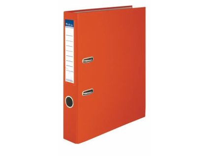 Pákový šanón, 50 mm, A4, polypropylén/kartón, VICTORIA OFFICE  "Basic", oranžový