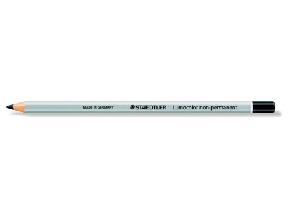 Farebná ceruzka, šesťhranná, na všetky povrchy, nepermanentná, (omnichrom) STAEDTLER "Lumocolor 108", čierna
