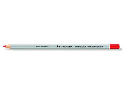 Farebná ceruzka, šesťhranná, na všetky povrchy, nepermanentná (omnichrom), STAEDTLER "Lumocolor 108", červená