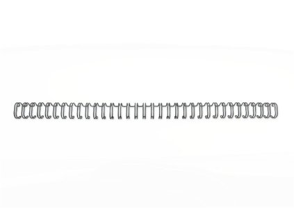 Hrebeň, kovový, 3:1, 8 mm, 70 listov, GBC "WireBind", čierny