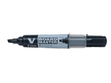 Popisovač na tabule, 2,2-5,2 mm, zrezaný hrot, PILOT "V-Board Master", čierny