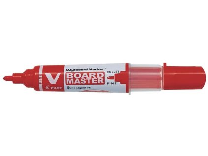 Popisovač na tabule, 2,2-5,2 mm, zrezaný hrot, PILOT "V-Board Master", červený
