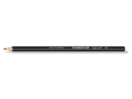 Farebná ceruzka, trojhranná, STAEDTLER "Ergo Soft 157", čierna