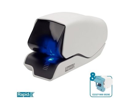 Zošívačka, elektrická, 25 listov, rovné zošívanie, RAPID "5025e Supreme", biela