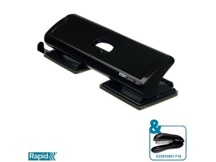 Dierovačka, 20 listov, kovová, RAPID "FC20/4", čierna