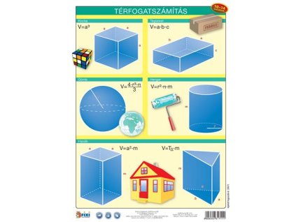 Študentská pomôcka, A4, STIEFEL, "Počítanie objemu - Térfogatszámítás" - výrobok v MJ
