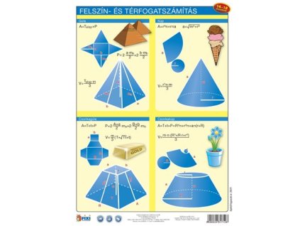 Učebná pomôcka, A4, STIEFEL "Felszín és térfogatszámítás /munkaoldal - Počítanie povrchu a objemu" - výrobok v MJ