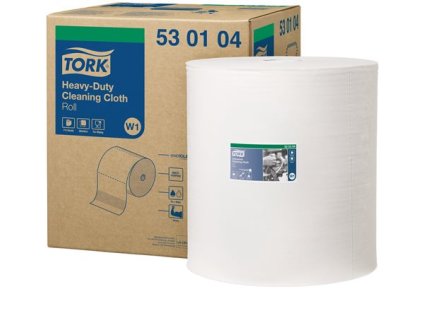 Čistiaca utierka, kotúčová, 1-vrstvová, 710 útržkov, W1 systém, TORK "Heavy-Duty", biela