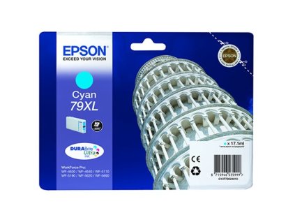 T79024010 náplň do tlačiarne WorkForce Pro WF-5620DWF, EPSON, modrá, 17,1ml