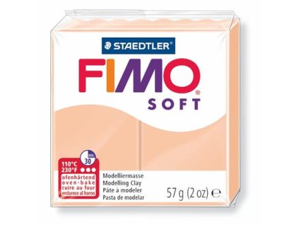 Modelovacia hmota, 57 g, polymérová, FIMO "Soft", telová