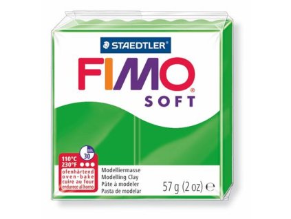 Modelovacia hmota, 57 g, polymérová, FIMO "Soft", tropická zelená