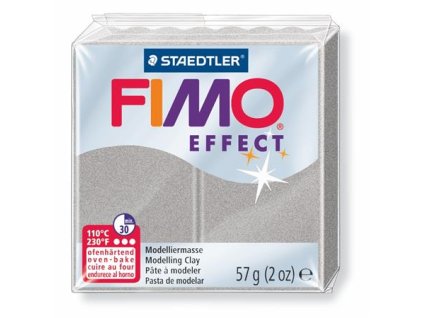 Modelovacia hmota, 57 g, polymérová, FIMO "Effect", strieborná
