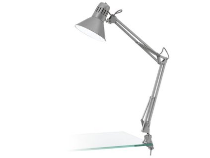 Stolová lampa, 40 W, "Firmo", strieborná