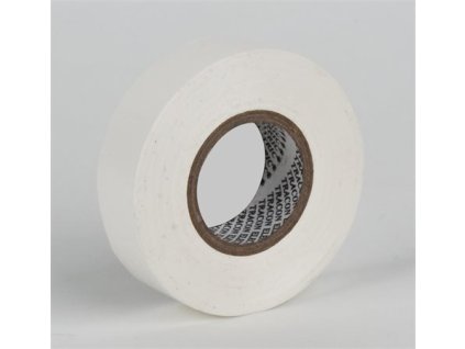 Izolačná páska, PVC, 20 m x 19 mm, biela
