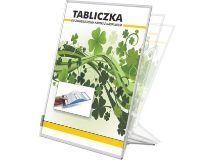 Stojan na dokumenty "L", naklonený, 70x110 mm, PANTA PLAST