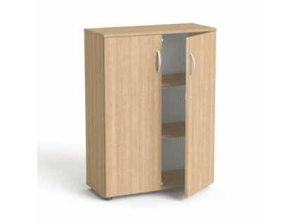 Skriňa, dvojdverová, policová, MAYAH "Freedom SV-06", jaseň