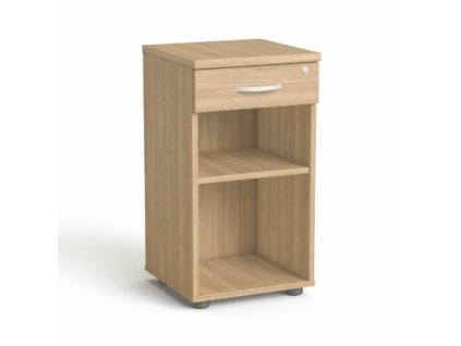 Skriňa, vo výške stola, so zásuvkou, otvorené police, MAYAH "Freedom SV-14", jaseň