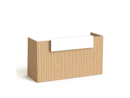 Recepčný pult, 190x64,5 cm, MAYAH "Freedom SV-92", jaseň
