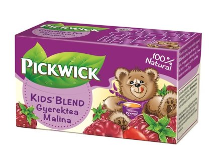 Ovocný čaj, 20x1,5 g, PICKWICK, "Detský čaj", malina
