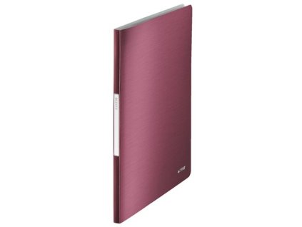 Prezentačná doska, 20 vreciek, A4, LEITZ "Style", granátovo červená