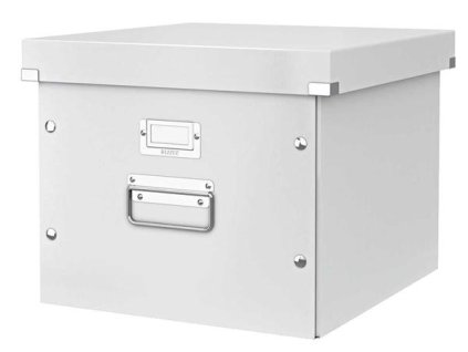 Archivačná krabica, na závesné zakladacie dosky, LEITZ "Click&Store", biela