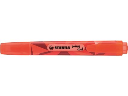Zvýrazňovač, 1-4 mm, STABILO "Swing Cool", červený