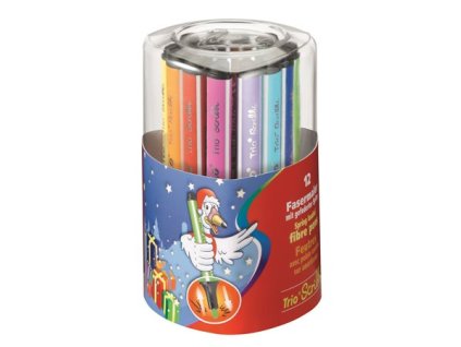 Fixky, 1,5-2 mm, STABILO "Trio Scribbi", 12 rôznych farieb