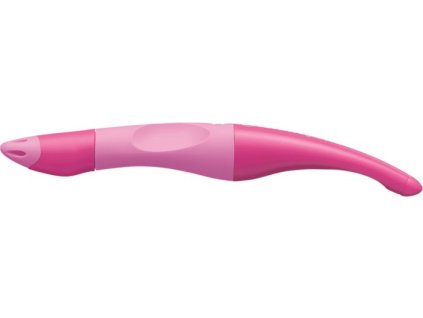 Roller, 0,5 mm, pre pravákov, ružové telo pera, STABILO "EasyOriginal Start", modrý