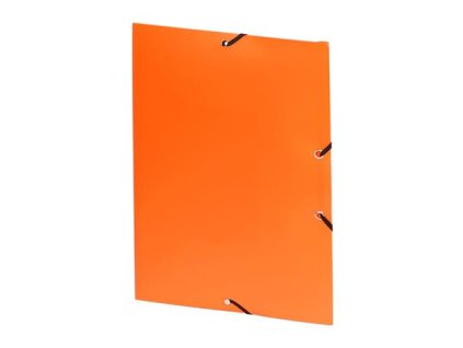 Doska s gumičkou, 15 mm, PP, A4, VIQUEL "Essentiel", oranžová