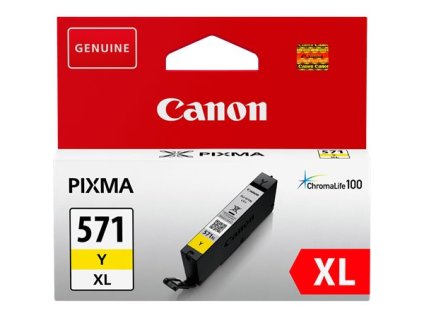 CLI-571YXL Toner pre tlačiarne Pixma MG5750, 6850,7750, CANON žltá, 11 ml