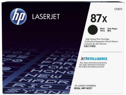 CF287X toner k tlačiarňam LaserJet M506, M527, HP 87X čierna, 18k