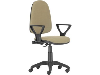 Kancelárska stolička, čalúnená, LX opierky rúk, "Megane", béžová