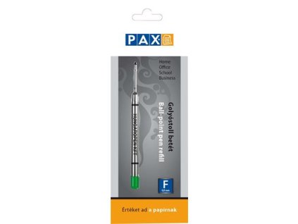 Náplň do guľôčkového pera, 0,8 mm, PAX, zelená