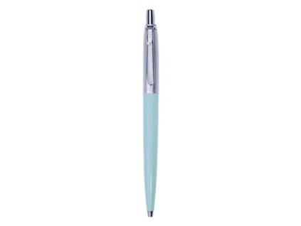 Guľôčkové pero, 0,8 mm, stláčací mechanizmus, pastelové modré telo pera, PAX, modrá