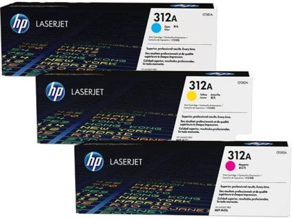 CF440AM toner multipack k tlačiarňam LaserJet M476, HP 312A c+m+y, 3*2,7k