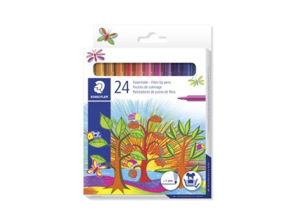 Fixky, sada, 1 mm, STAEDTLER "325", 24 rôznych farieb