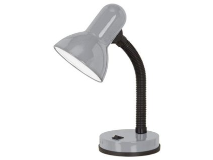 Stolová lampa, 40 W, "Basic", strieborná