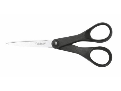 Nožnice na papiere, 18 cm, FISKARS "Essential", čierne