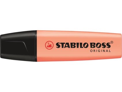 Zvýrazňovač, 2-5 mm, STABILO "BOSS original Pastel", broskyňa