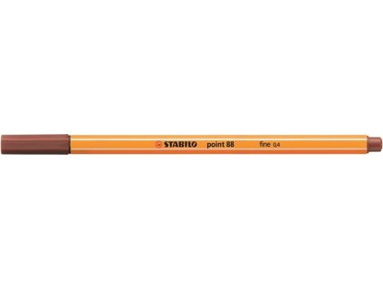 Liner, 0,4 mm, STABILO "Point 88", hnedočervená