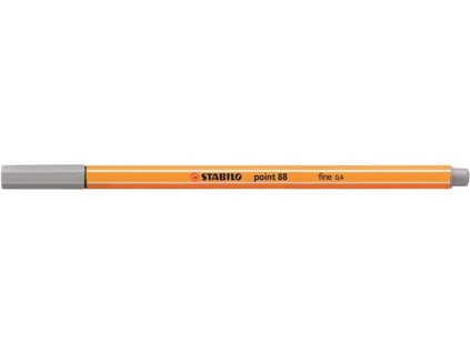 Liner, 0,4 mm, STABILO "Point 88", stredne ľadovo-sivá