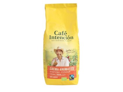 Káva, pražená, BIO, zrnková, 1000 g, "CAFÉ INTENCIÓN "Crema Aromatico"