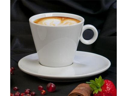 Cappuccino šálka + podšálka, 220 ml, biela, "CoffeeTime"