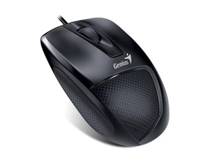 Myš, drôtová, optická, normálna veľkosť, USB, GENIUS "DX-150X", čierna