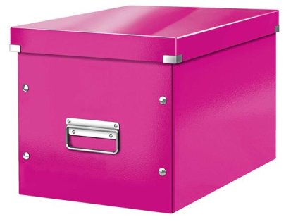 Škatuľa, rozmer L, LEITZ "Click&Store", ružová