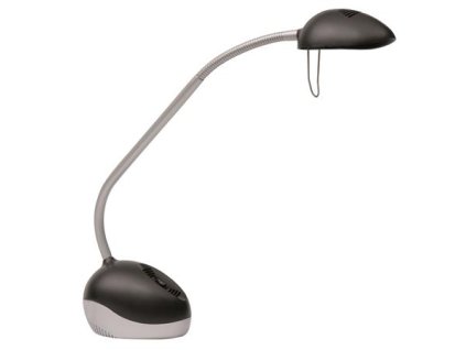 Stolová lampa, LED, 3-5,5 W, ALBA "LedX", čierna