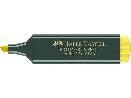 Zvýrazňovač, 1-5 mm, FABER-CASTELL, "Textliner 48", žltý