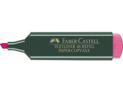 Zvýrazňovač, 1-5 mm, FABER-CASTELL, "Textliner 48", ružový