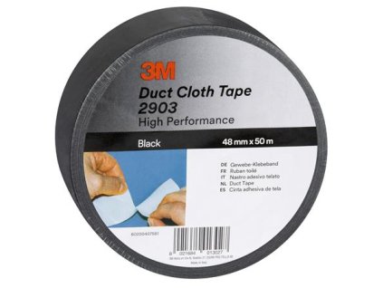 Lepiaca páska, vinyl, 48 mm x 50 m, 3M SCOTCH "Duct", čierna